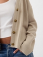 24/7 Split-Hem Linen-Blend Oversized Cardigan