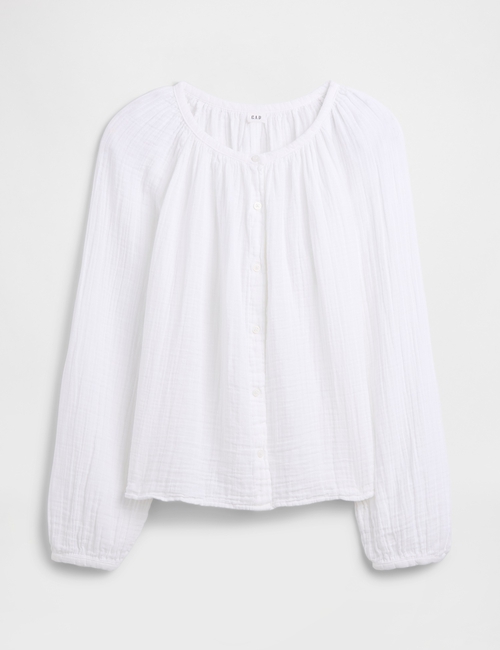 Oversized Gauze Top
