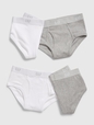 Kids Organic Cotton Solid Briefs (4-Pack)