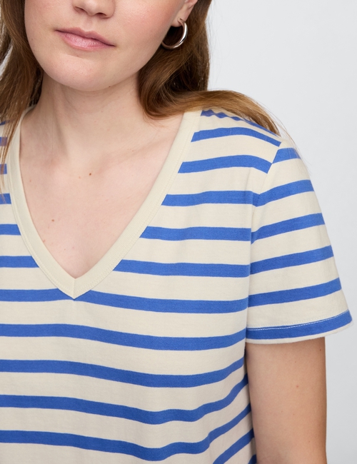 Favorite Stripe V-Neck T-Shirt