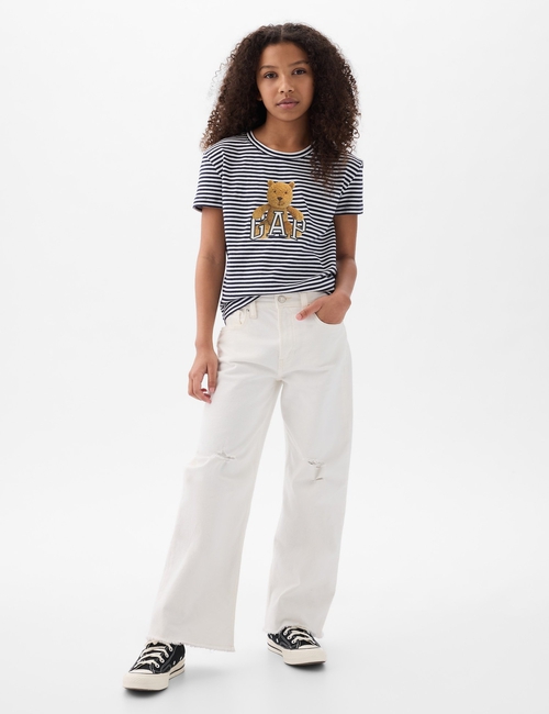 Kids Organic Cotton Brannan Bear Logo T-Shirt