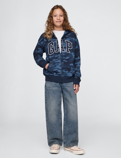 Kids Relaxed Gap Logo Zip Hoodie