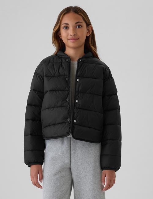 Kids Recycled Lightweight PrimaLoft® Puffer Bomber Jacket