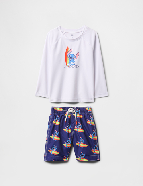 Gap × Disney Baby & Toddler Rash Guard Swim Two-Piece