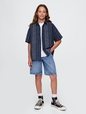 Kids Relaxed Indigo Stripe Shirt