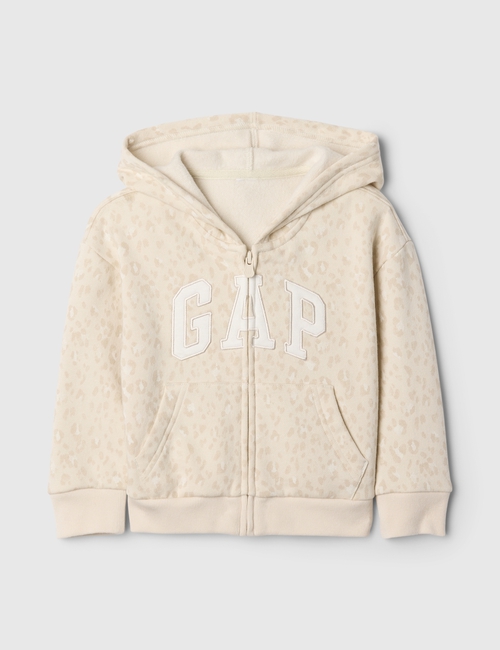 babyGap Relaxed Print Logo Zip Hoodie