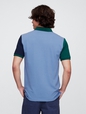 Colorblock Stretch Pique Polo Shirt