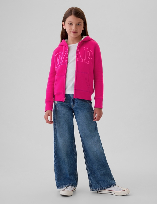 Kids Gap Logo Sherpa-Lined Zip Hoodie