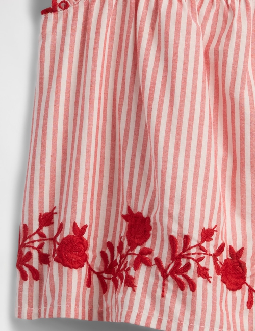 Baby Striped Poplin Outfit Set