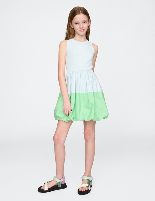 Kids Mixed Media Bubble Dress