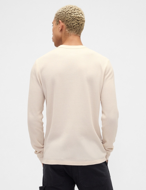 V-FRCH LS WAFFLE MINI LOGO CREW