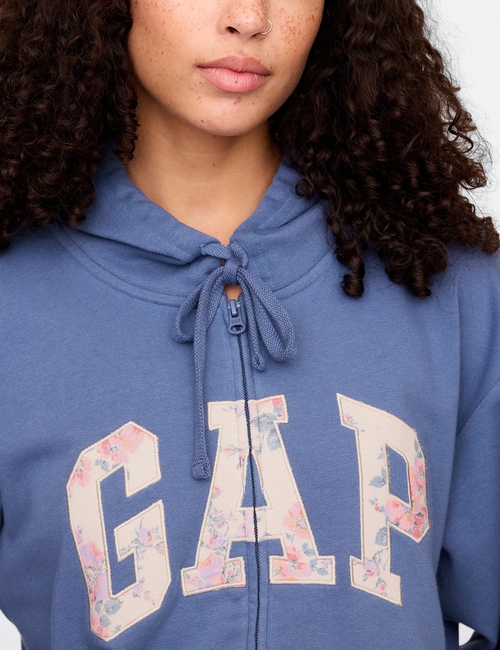 Relaxed Gap Logo Zip Hoodie