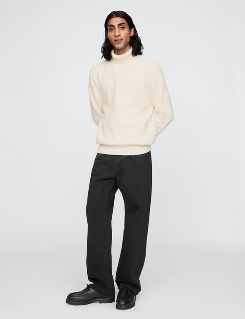 CashSoft Fair Isle Turtleneck Sweater