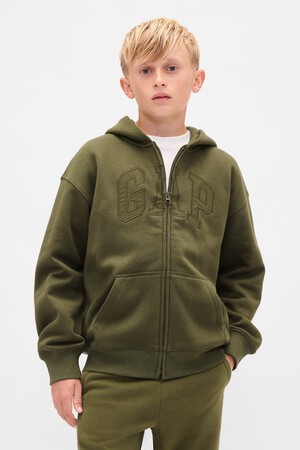 Kids VintageSoft Logo Zip Hoodie