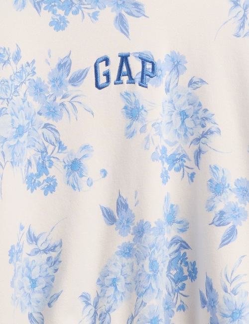 VintageSoft Crop Logo Hoodie