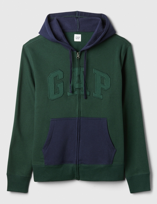 Gap Logo Colorblock Zip Hoodie