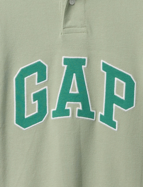Gap Logo Colorblock Pique Polo Shirt