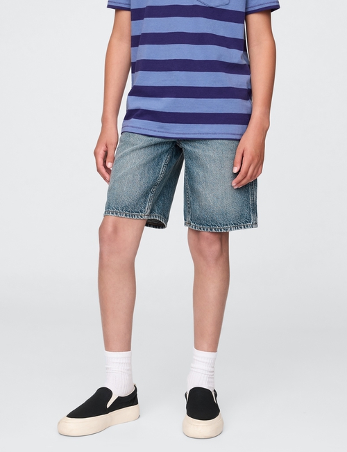 90S LOOSE DENIM SHORT - DK CARPENTER