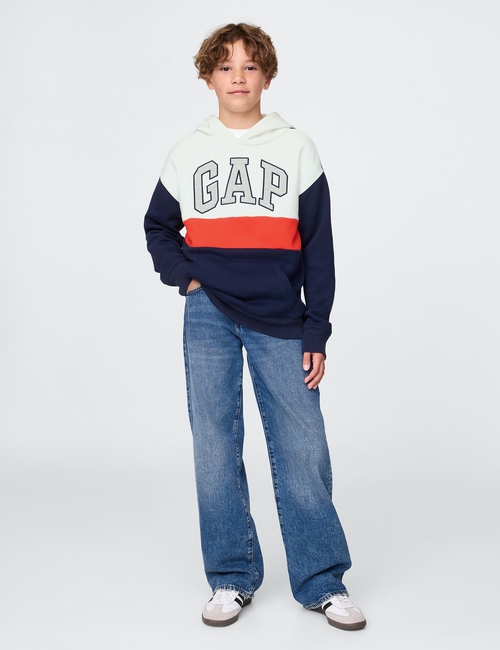 Kids Relaxed Gap Logo Colorblock Hoodie