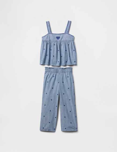 Baby & Toddler Chambray Heart Outfit Set