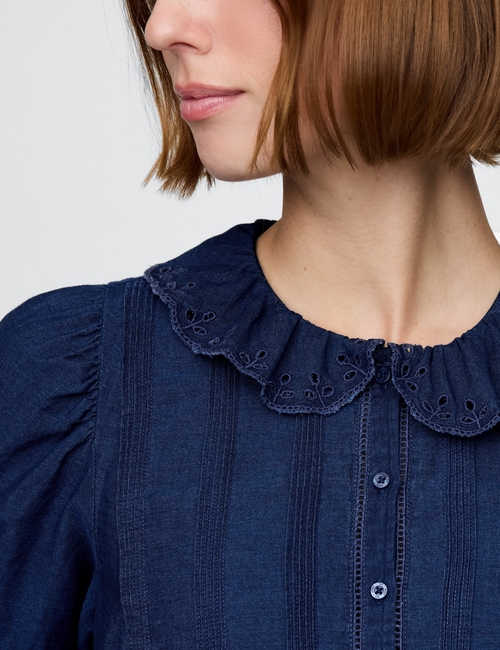 Gap × DÔEN Eyelet Shirt