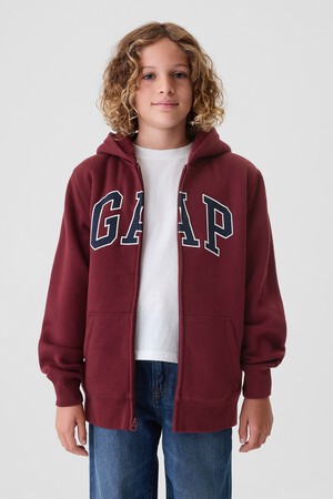 Kids Relaxed Gap Logo Sherpa Zip Hoodie