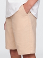 Kids 8" Linen-Cotton Shorts