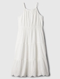 Kids Tiered Eyelet Midi Dress