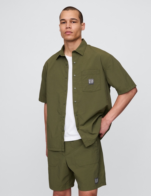 100% Recycled Relaxed Nylon Shirt