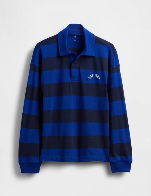 Kids Logo Stripe Polo Shirt