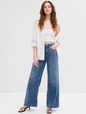 High Rise Wide-Leg Jeans with Washwell