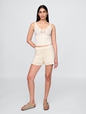 Crochet Cropped Sweater Tank Top