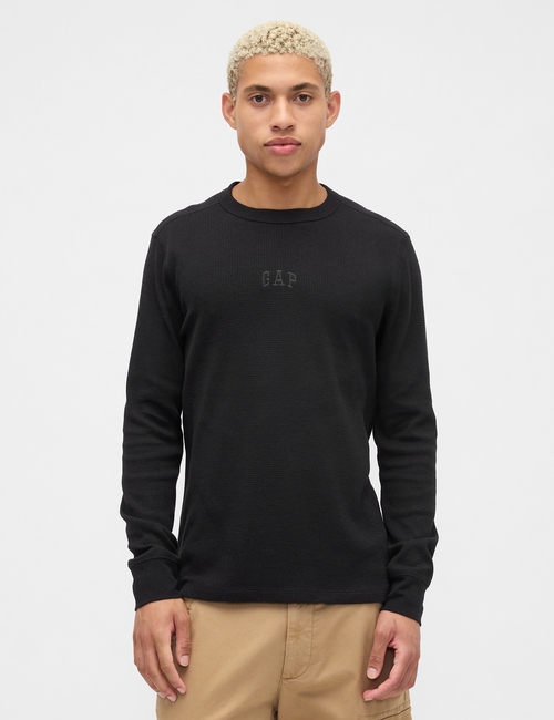 V-FRCH LS WAFFLE MINI LOGO CREW