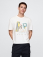 Cropped Gap Logo T-Shirt