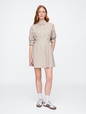 Stripe Poplin Mini Shirtdress