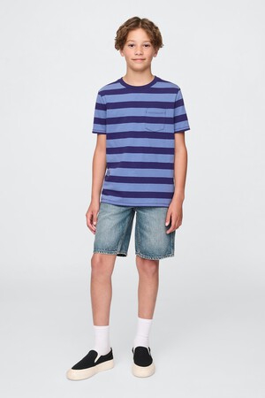 90S LOOSE DENIM SHORT - DK CARPENTER