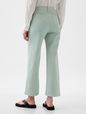 High Stride Wide-Leg Ankle Khakis