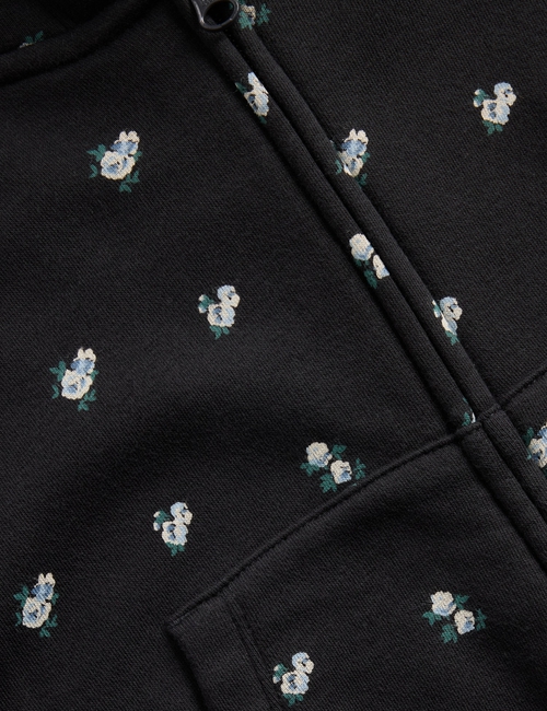 Kids VintageSoft Oversized Logo Zip Hoodie