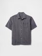 Kids Relaxed Linen-Blend Vacay Shirt