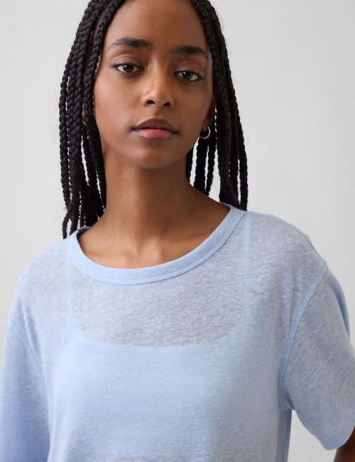 SS LINEN OVERSIZED TEE