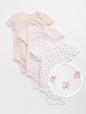 Baby First Favorite Floral Short Sleeve Bodysuit (3-Pack)