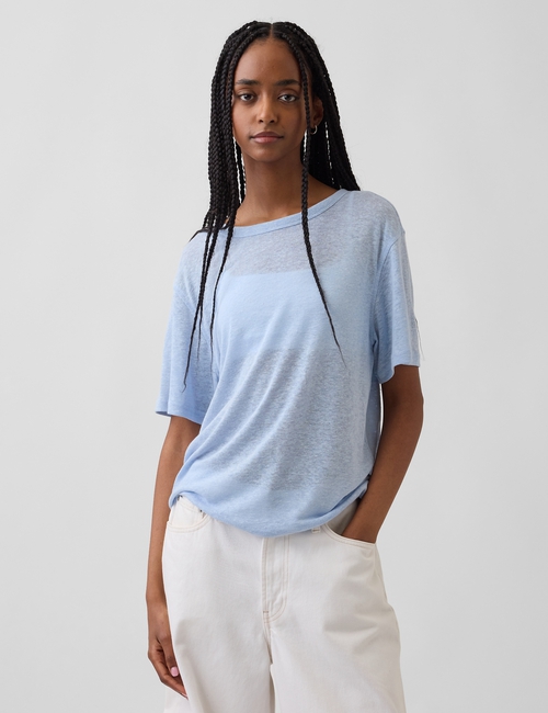 SS LINEN OVERSIZED TEE