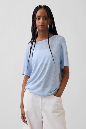 SS LINEN OVERSIZED TEE