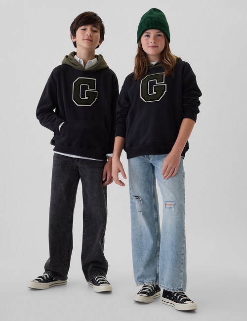 Kids Vintage Soft Varsity Hoodie