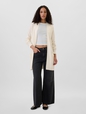 Long Open-Front Cardigan