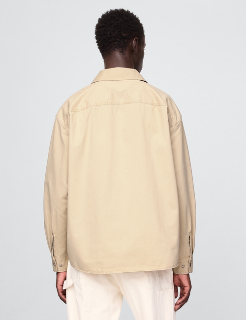 Twill Utility Shirt Jacket