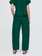 Crinkle Gauze Easy Barrel Pants