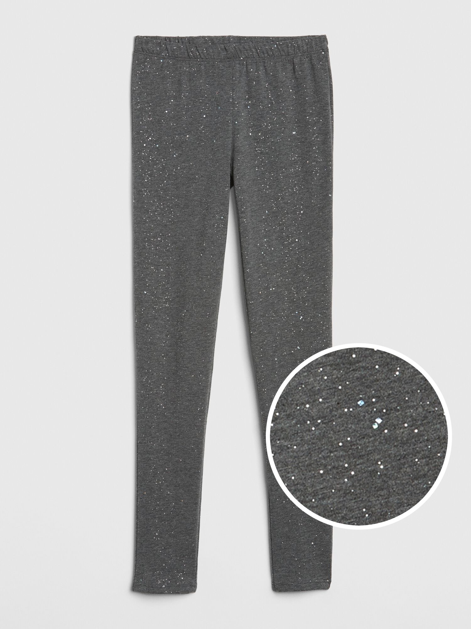 Shop Kids Sparkle Leggings in Stretch Jersey for Girls GAP UAE