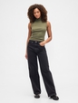 Modern Ribbed Mockneck Tank Top
