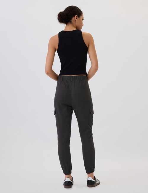 Girlfriend Khaki Cargo Joggers